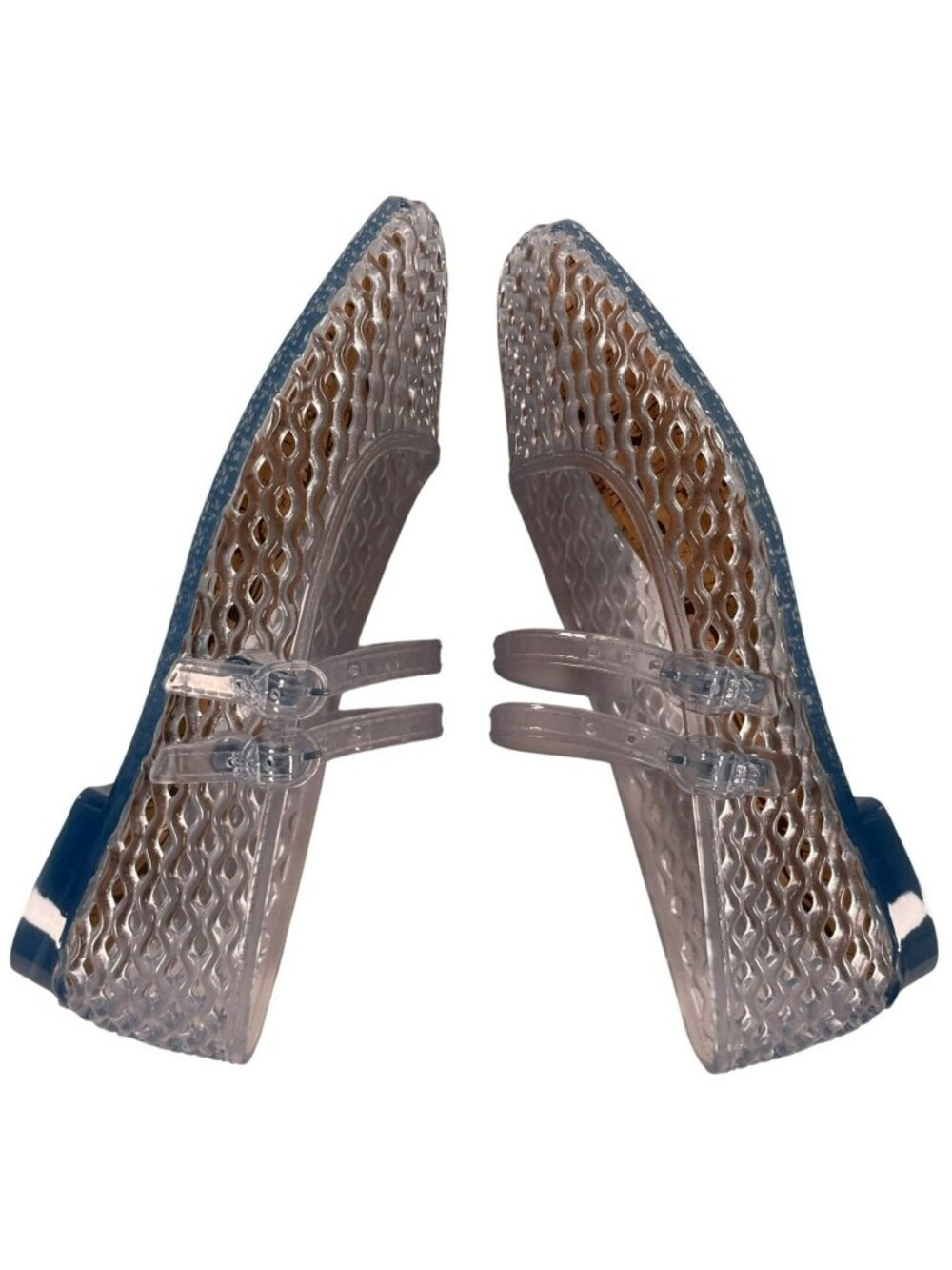 Sam Edelman Mila Jelly Flats Clear Blue Signature Collection Women's Size 6M NEW - Picture 2 of 11